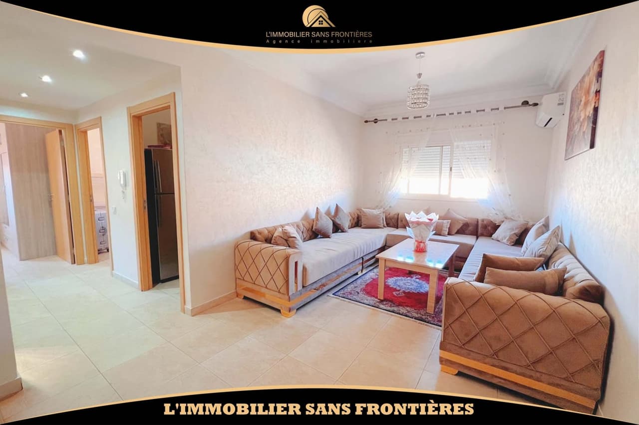 Appartement meublé à Jnane Awrad, Ascenseur + Parking sous-sol, Marrakech : à louer