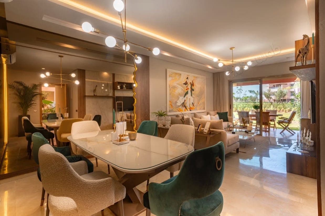 Superbe appartement à louer à Agdal. 3 belles chambres. Bien meublé