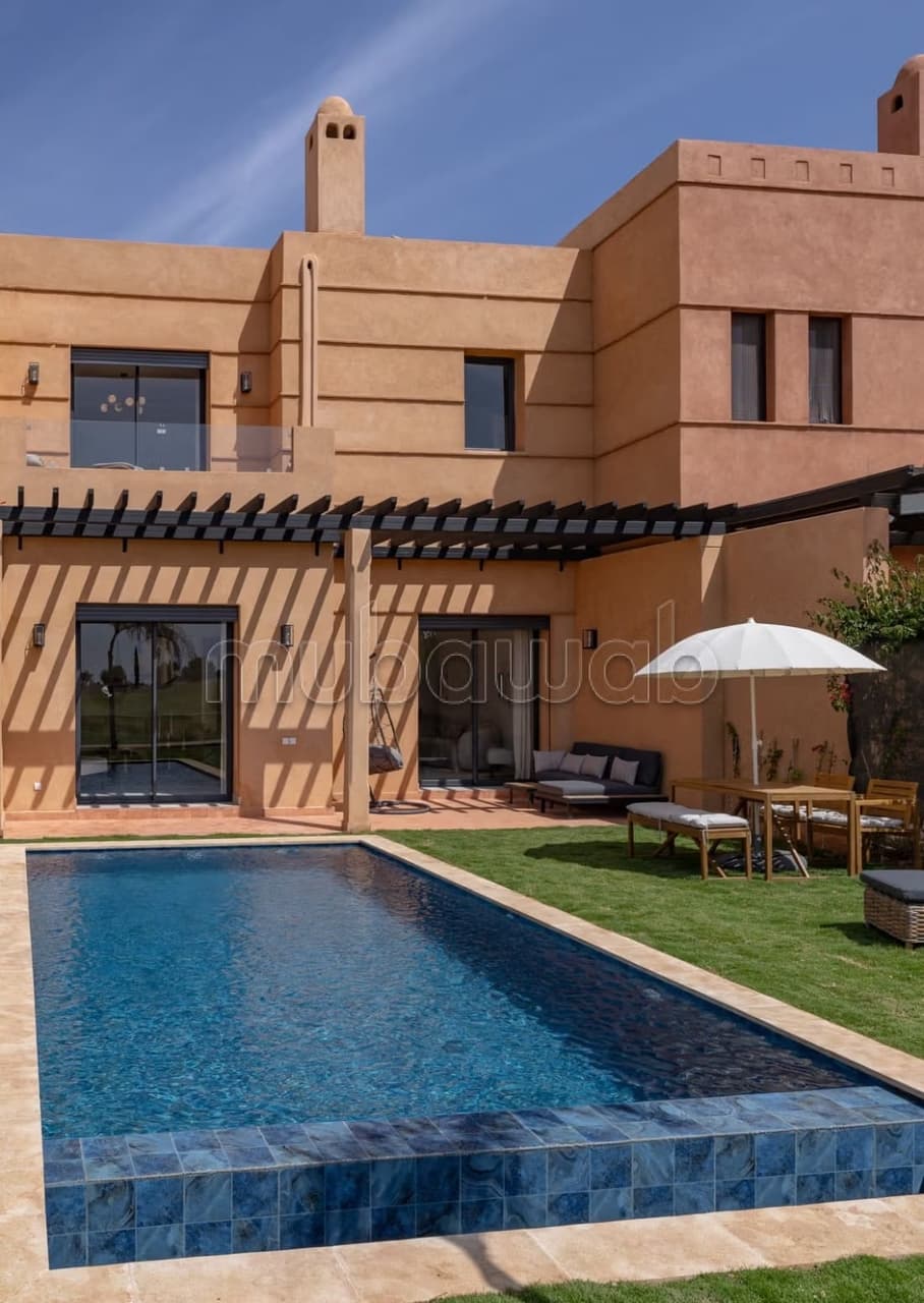 En construction villa route de l ourika