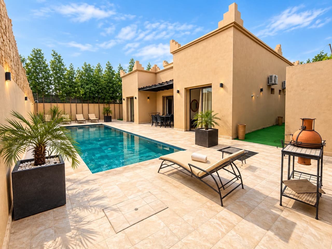 Villa mit 492 m² zum Verkauf in Marrakesch, Route De L'Ourika (Sidi Abdellah Ghiat)